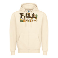 Sandshell fall in love Zipper Hoodie - BundleAndBundleShop