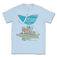 Dusty Blue The Jetsons Ship Classic Tee - tuanDangUi