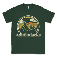 Sports Green Adirondacks Mountains New York Vintage Hiking Camp Classic Tee - tuanDangUi