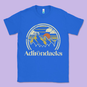 Adirondacks Mountains New York Vintage Hiking Camp Classic Tee Designed By Tuandangui