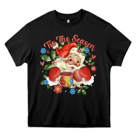Black mexican santa Heavy Core Tee - MaliasSmallBusiness