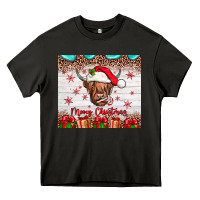 Asphalt merry christmas cow Heavy Core Tee - JahusDesignShop