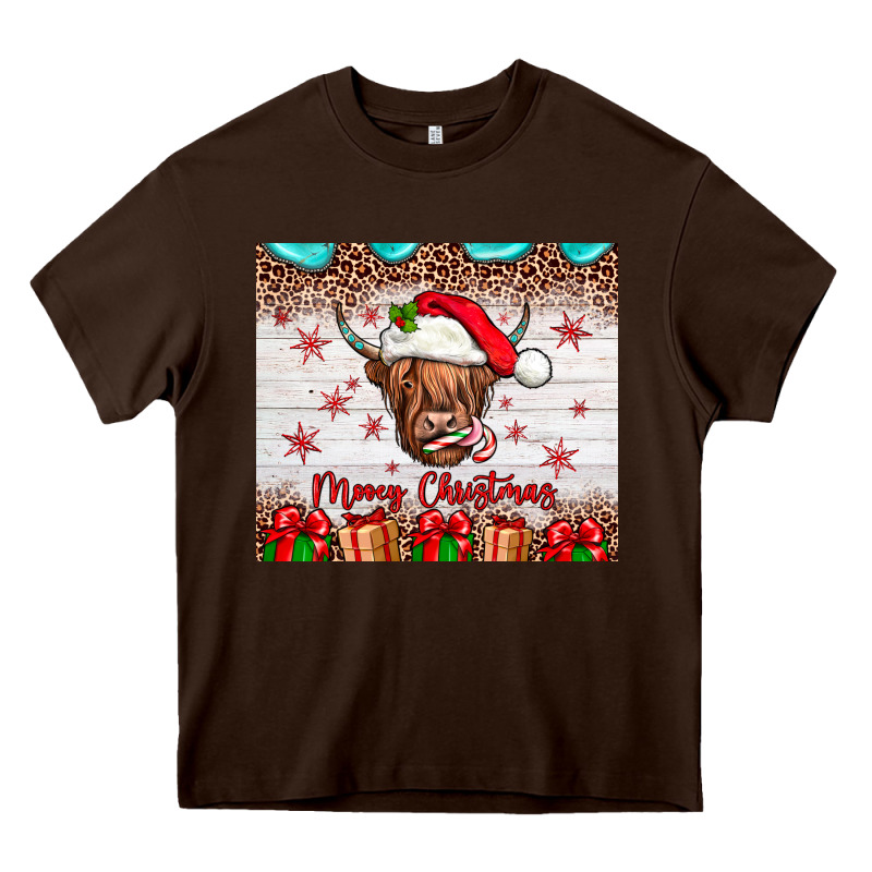 Merry Christmas Cow Heavy Core Tee by JahusDesignShop | Teevron