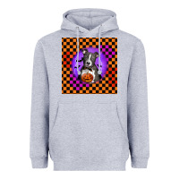 Heather Grey Halloween American Pitbull Terrier Heavyweight Hoodie - LillyAllenDesigns