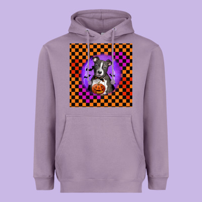 Halloween American Pitbull Terrier Heavyweight Hoodie Designed By Lillyallendesigns