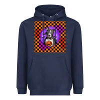 Navy Halloween American Pitbull Terrier Heavyweight Hoodie - LillyAllenDesigns