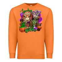 Carrot spooky halloween cows Premium Sweatshirt - LillyAllenDesigns
