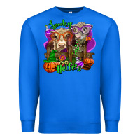 True Royal spooky halloween cows Premium Sweatshirt - LillyAllenDesigns