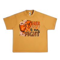 Peanut Butter Her fight is our fight Kidney Cancer orange ribbon Urban Heavy Tee - NancyCooperArtShop
