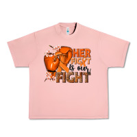 Salmon Her fight is our fight Kidney Cancer orange ribbon Urban Heavy Tee - NancyCooperArtShop