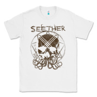 White Seether Octoskull Classic Tee - tuanDangUi