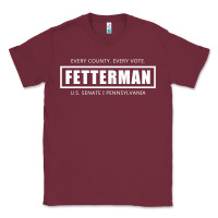 Burgundy John Fetterman, Vote Fetterman For Senate, Preside Classic Tee - tuanDangUi