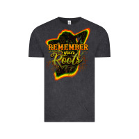 Vintage Black remember your roots Vintage Tee - NancyCooperArtShop