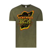 Vintage Olive remember your roots Vintage Tee - NancyCooperArtShop