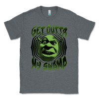 Charcoal Heather Shrek Get Outta My Swamp Classic Tee - tuanDangUi