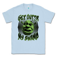 Dusty Blue Shrek Get Outta My Swamp Classic Tee - tuanDangUi