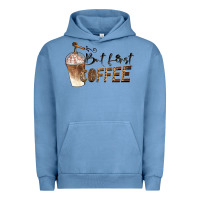 Pigment Pebble Blue but first coffee Urban Hoodie - BarkalooDesign
