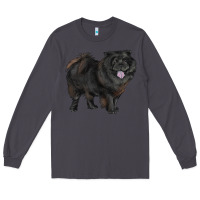 Smoke black chow chow Long Sleeve Tee - RanaPortraitStore