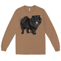 Toasted Coconut black chow chow Long Sleeve Tee - RanaPortraitStore