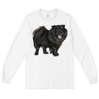 White black chow chow Long Sleeve Tee - RanaPortraitStore