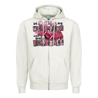 Oatmeal Heather in october we wear pink and watch football Zipper Hoodie - FaDigitalArtStudio