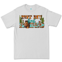 Dove Grey Not My First Rodeo Western Premium Tee - BundleAndBundleShop
