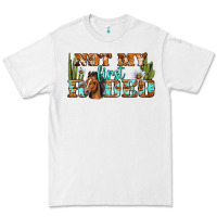 White Not My First Rodeo Western Premium Tee - BundleAndBundleShop
