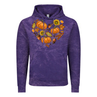 Cloud Purple Fall Heart Vintage Hoodie - texasbilliewilder