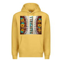 Antique Gold baseball with sunflower and gemstone tumbler Premium Hoodie - BundleAndBundleShop