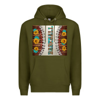 Army Green baseball with sunflower and gemstone tumbler Premium Hoodie - BundleAndBundleShop