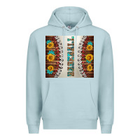 Blue Mist baseball with sunflower and gemstone tumbler Premium Hoodie - BundleAndBundleShop