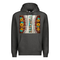 Charcoal Heather baseball with sunflower and gemstone tumbler Premium Hoodie - BundleAndBundleShop