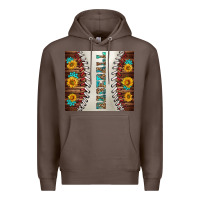 Coffee baseball with sunflower and gemstone tumbler Premium Hoodie - BundleAndBundleShop