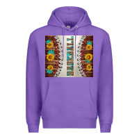 Purple baseball with sunflower and gemstone tumbler Premium Hoodie - BundleAndBundleShop