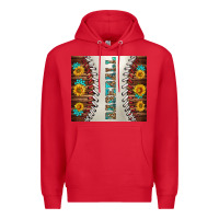 Red baseball with sunflower and gemstone tumbler Premium Hoodie - BundleAndBundleShop