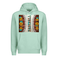 Seafoam baseball with sunflower and gemstone tumbler Premium Hoodie - BundleAndBundleShop