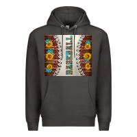 Smoke baseball with sunflower and gemstone tumbler Premium Hoodie - BundleAndBundleShop