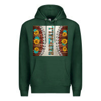Sports Green baseball with sunflower and gemstone tumbler Premium Hoodie - BundleAndBundleShop
