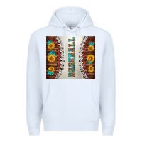 White baseball with sunflower and gemstone tumbler Premium Hoodie - BundleAndBundleShop