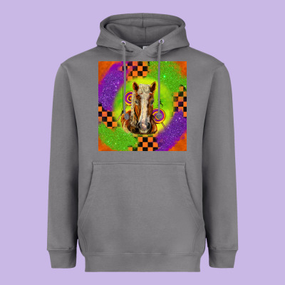 Halloween Belgian Horse Heavyweight Hoodie Designed By Lillyallendesigns