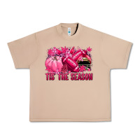 Burro Tis' the season Football Breast Cancer Urban Heavy Tee - NancyCooperArtShop