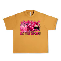 Peanut Butter Tis' the season Football Breast Cancer Urban Heavy Tee - NancyCooperArtShop