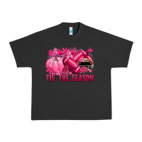 Pigment Black Tis' the season Football Breast Cancer Urban Heavy Tee - NancyCooperArtShop