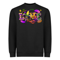 Black Love Mardi Gras Heavyweight Sweatshirt - FaDigitalArtStudio