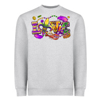 Love Mardi Gras Heavyweight Sweatshirt | Teevron