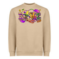 Mushroom Love Mardi Gras Heavyweight Sweatshirt - FaDigitalArtStudio