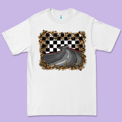Leopard Racing  Background Premium Tee Designed By Ranaportraitstore