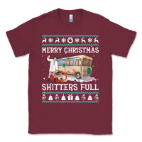 Burgundy merry christmas shitters full Classic Tee - tuanDangUi