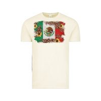 Vintage Arctic Mexican Flag with Leopard Vintage Tee - texasbilliewilder