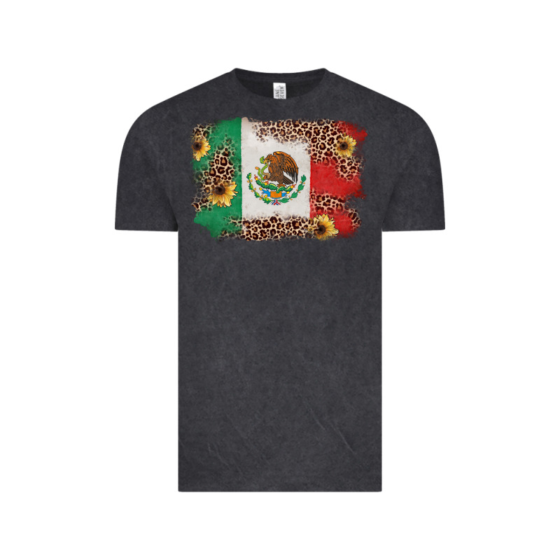 Mexican Flag With Leopard Vintage Tee by texasbilliewilder | Teevron